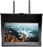 FPV Receiver Monitor,5.8GHz 40Channels 7Inch LCD Screen Receiver Monitor for FPV Drone Quadcopter,Effective Accessory for FPV Drone, for Outdoor use