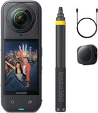 Insta360 X5 No Drone Bundle - Waterproof 8K 360¡ã Action Camera, Invisible Selfie Stick Effect, Leading Low Light, Rugged & Replaceable Lens, 3-Hour Battery, Clear Audio, Stabilization