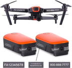 FAA Drone Identification Bundle - Labels (2 Sets of 3) + FAA UAS Registration ID Card for Hobbyist Pilots + Lanyard and ID Card Holder - for All EVO Drones