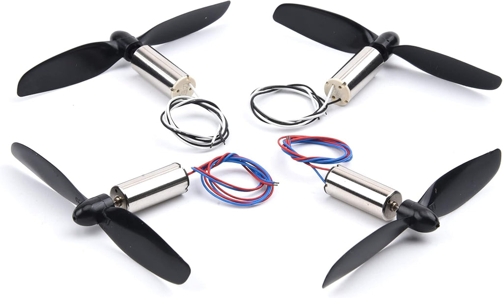 YoungRC 8520 Coreless Motor 8.5 x 20mm Brushed Motors + 75mm CW CCW Propeller for DIY Micro QX95 QX110 Quadcopter RC Drone