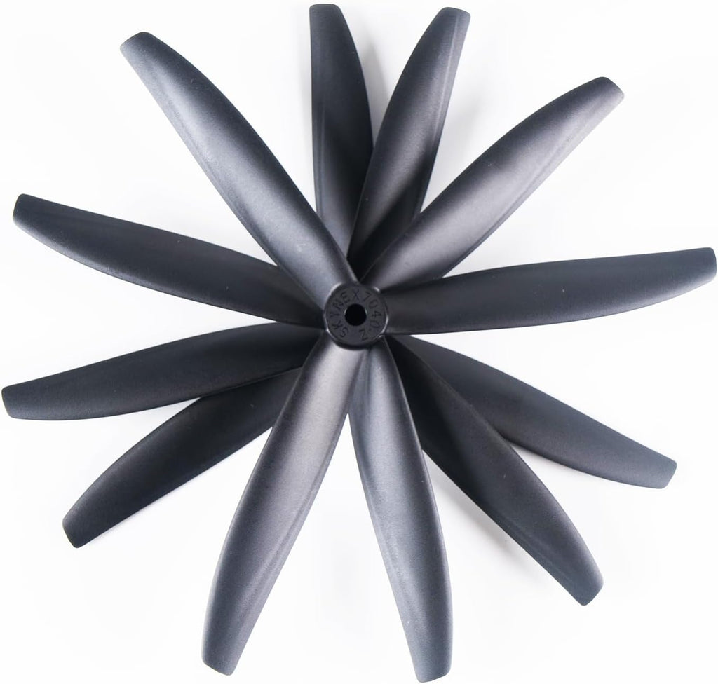 7-Inch Glass Fiber Nylon Propellers, 3-Blade Props for Cinelifter FPV Drones, Black (8 pcs - 4 CW, 4 CCW)