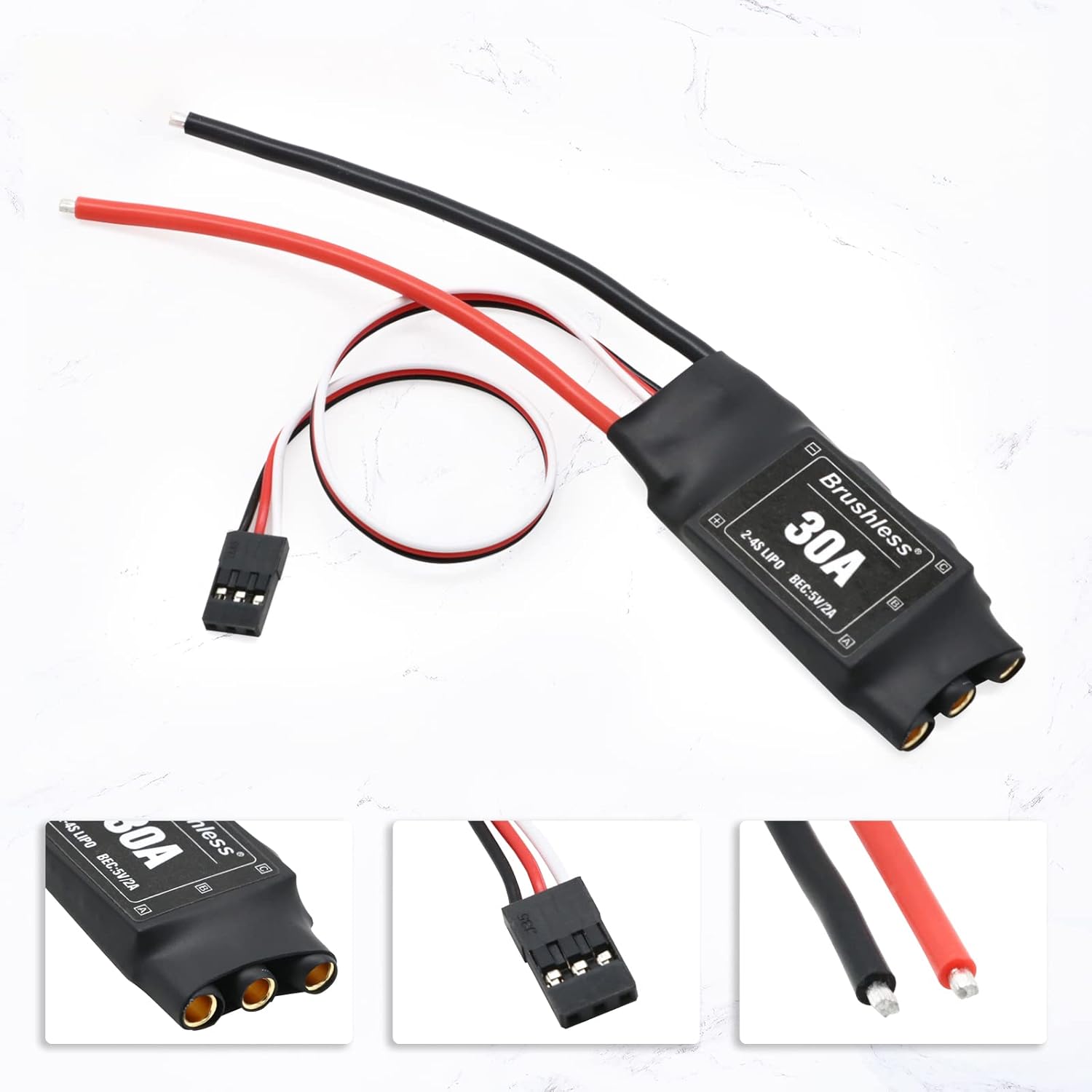 Brushless Motor Kit with 3.5mm Connector 2212 920KV CW 30A Brushless ESC Propeller for F450 F550 S550 F550 Helicopter Quadcopter