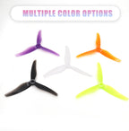 20pcs FPV Drone Props Propeller: Gemfan Hurricane 51433 3-Blades 5.1x3.5 PC Props Compatible 2206-2306 Brushless Motor for RC Quadcopter FPV Racing/Freestyle Drone