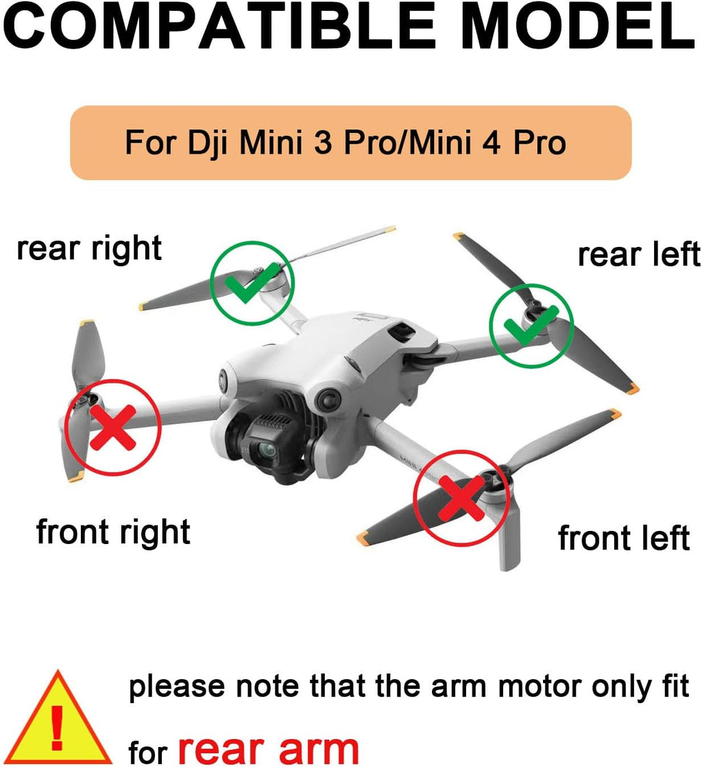 Rear Arm Motor Replacement For Dji Mini 3 Pro/4 Pro,Dji Mini 3 Pro Rear Left Arm Motor Repair Parts,Original Drone Accessories£¨Short Line£©