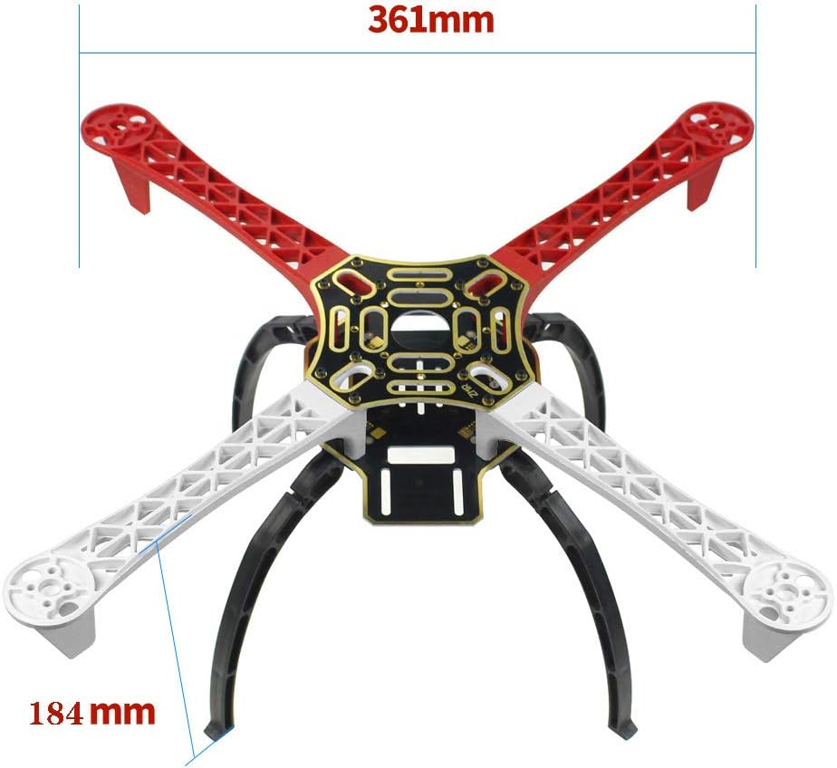 QWinOut F450 Drone Frame Kit 4-Axis Airframe 450mm Quadcopter Frame Kit with Landing Skid Gear