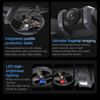 FPV Drone with Camera and VR Glasses, Brushless Motor Optical Flow Cool LED Lights Drones Dual Camera Switch RC Quadcopter 2 Batteries VR Drones for Beginners Adults X226 Drone