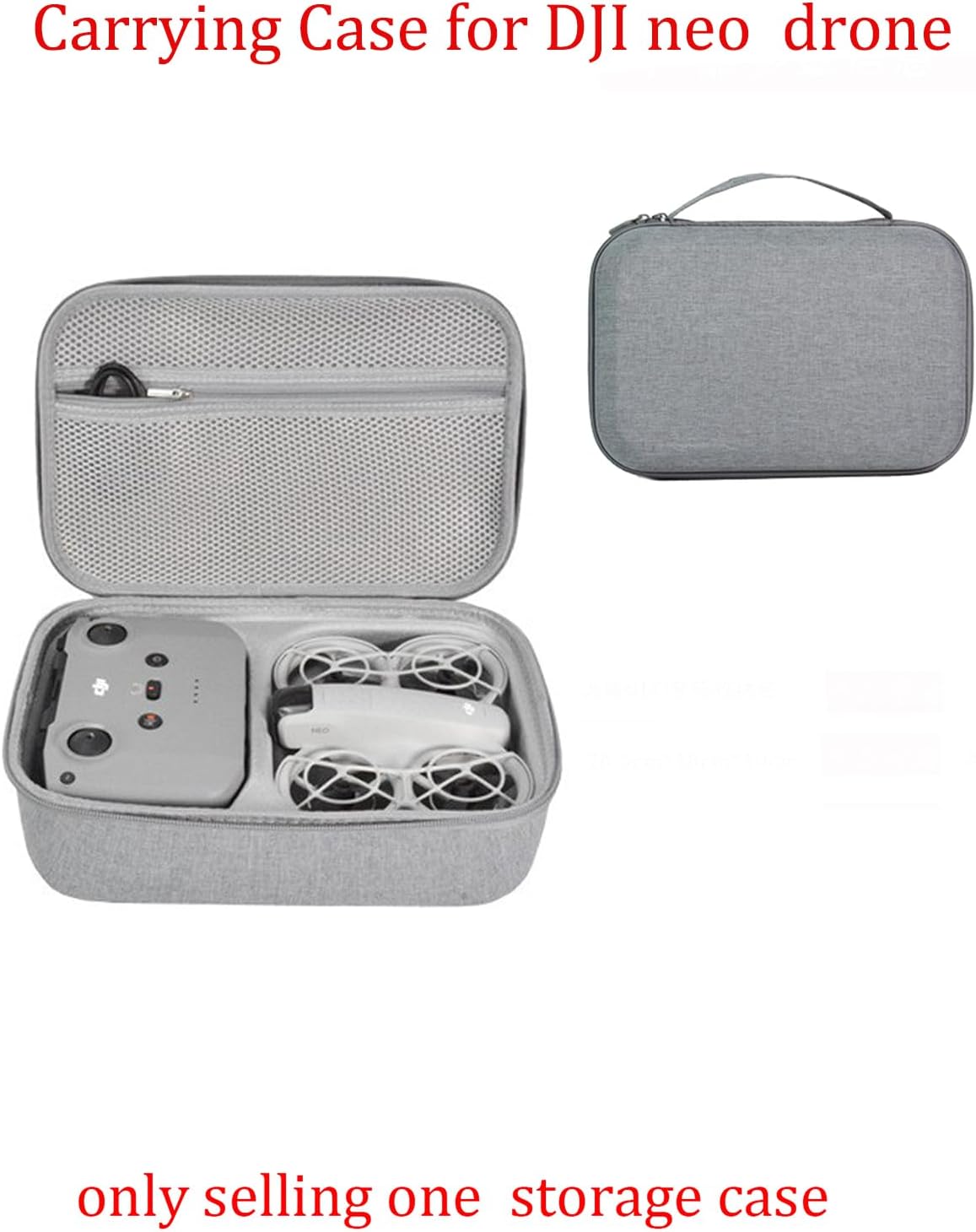 durable hard dji neo case, shockproof dji neo drone case for DJI drone combo, RC-N3 remote controller, batteries and other accessories