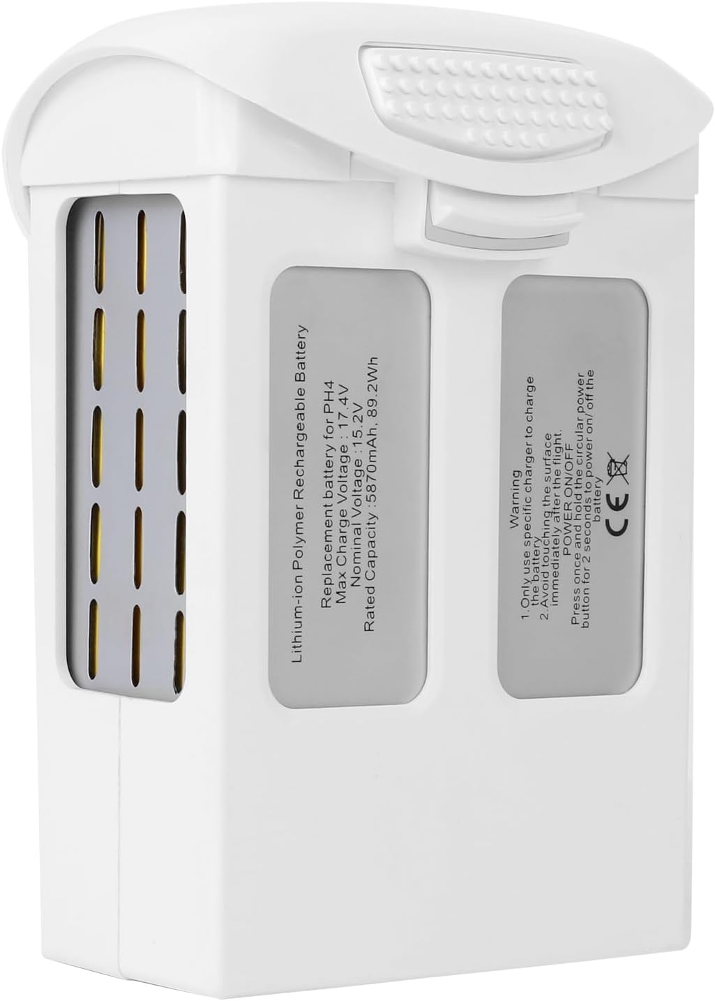 Phantom 4 Battery, 5870mAh 15.2V Intelligent Flight Drone Replacement Battery for DJI Phantom 4/4 Advanced/4 Pro/4 Pro V2.0/4 RTK