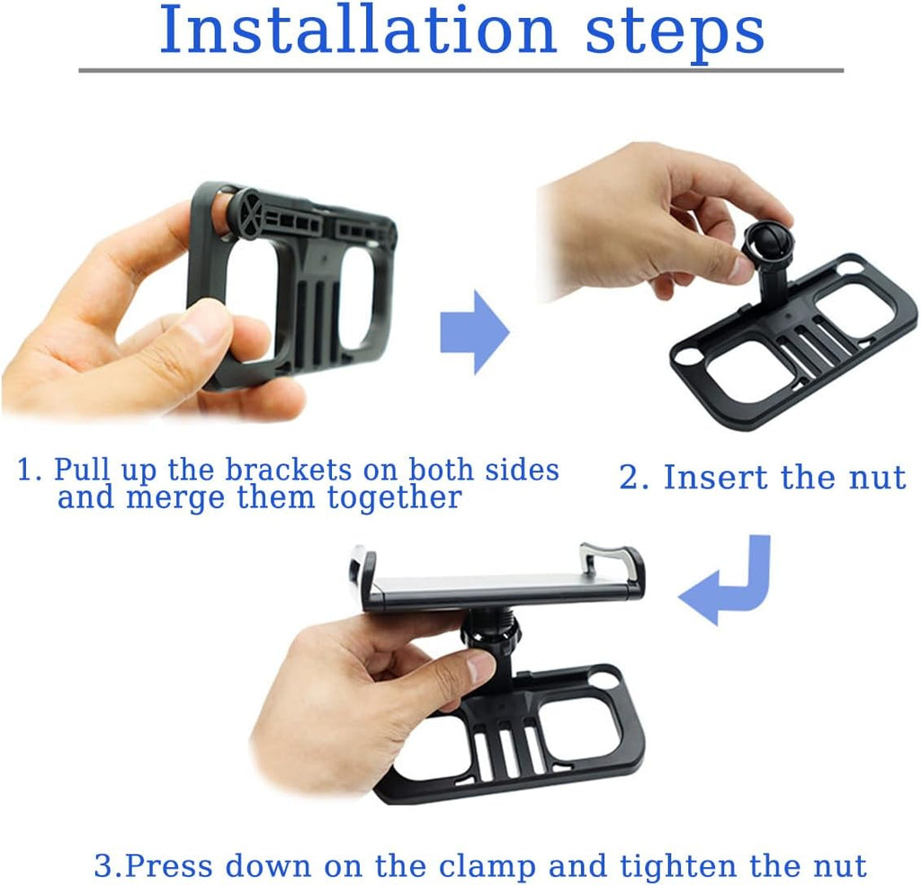 Drone Tablet Mount Holder for DJI Controllers - Adjustable 4.7-12.9 Bracket Compatible with Dji Mavic 2/Zoom/Pro Mini 2/2S/SE, Air 2/2S, Pro/Spark/ZINO/X8SE Series Remote, Phone & iPad Accessories