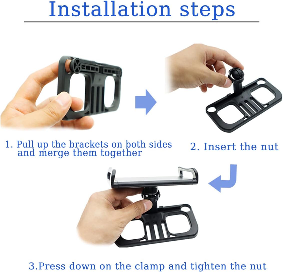 Drone Tablet Mount Holder for DJI Controllers - Adjustable 4.7-12.9 Bracket Compatible with Dji Mavic 2/Zoom/Pro Mini 2/2S/SE, Air 2/2S, Pro/Spark/ZINO/X8SE Series Remote, Phone & iPad Accessories