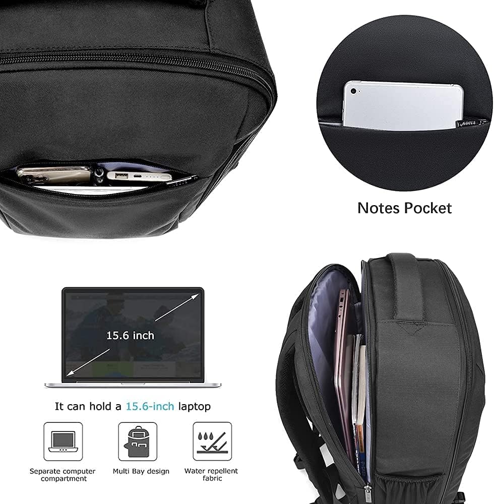 CADeN Camera Backpack, Waterproof Drone and Camera Bag for Canon Nikon Sony DSLR SLR Mirrorless, DJI Mavic, Air 2S, FPV Drone Backpack with 15.6'' Laptop Compartment & Tripod Holder