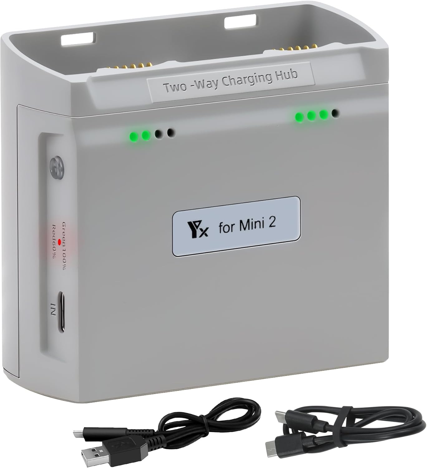 Multifunction Parallel Battery Charger with Storage Charge for DJI Mini 4K/2/2 SE,Mini SE Drone,Two-Way Charging Hub,Dual Batteries Accessories