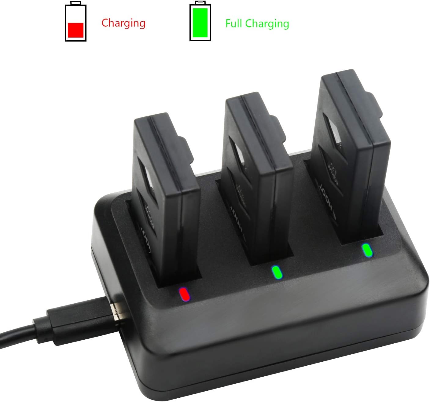 D&F Replacement Battery 3 Pack 660mAh Battery with Rechargeable Charger for Parrot MiniDrone Jumping Sumo,Swing,Mambo,Parrot Mini Drone Rolling Spider