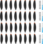 32Pcs Propellers for DJI Mini 4K/Mini 2 SE/Mini SE Replacement Prop Blades Low Noise Accessories for DJI Mini 2 Series Drone Accessories Exclusive Screws & Screwdrivers Orange Tips