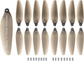 Universal 58mm/2.28In Drone Propellers for E88¡¢E25¡¢K911¡¢S115¡¢S119¡¢A17¡¢S132¡¢F167¡¢X28¡¢X26¡¢L106 Models - Replacement Drone Accessories with Stable and Low-Noise Operation 16-Pack (Gray)