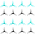 HQProp 16pcs 31mm 3-Blade Propellers Ultralight Whoop Props with 1mm Shaft Hole Compatible for 0702SE 23000KV Brushless Motor, Micro FPV Racing Drone Quadcopter