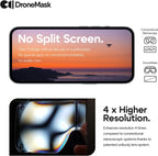 DroneMask 2 | FPV Goggles for All Camera Drones | Unibody Lens | HD FPV Goggles | Compatible Versatile Skyview FPV Drone Goggles | Clear Immersive View | All GPS Camera Drone