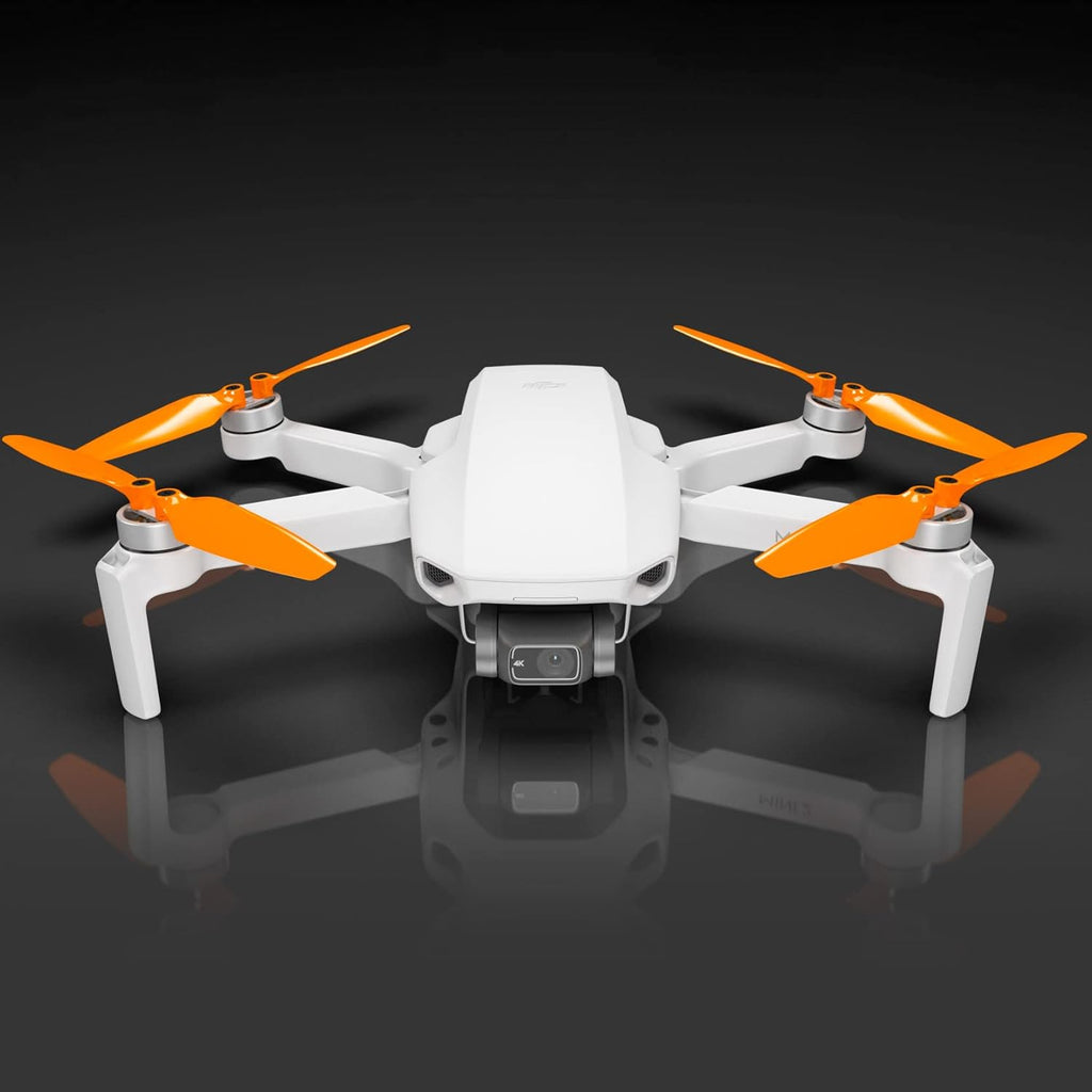 Master Airscrew Stealth Propellers for DJI Mini 2, Mini 2 SE, Mini SE & Mini 4K - Orange, 4 propellers in set