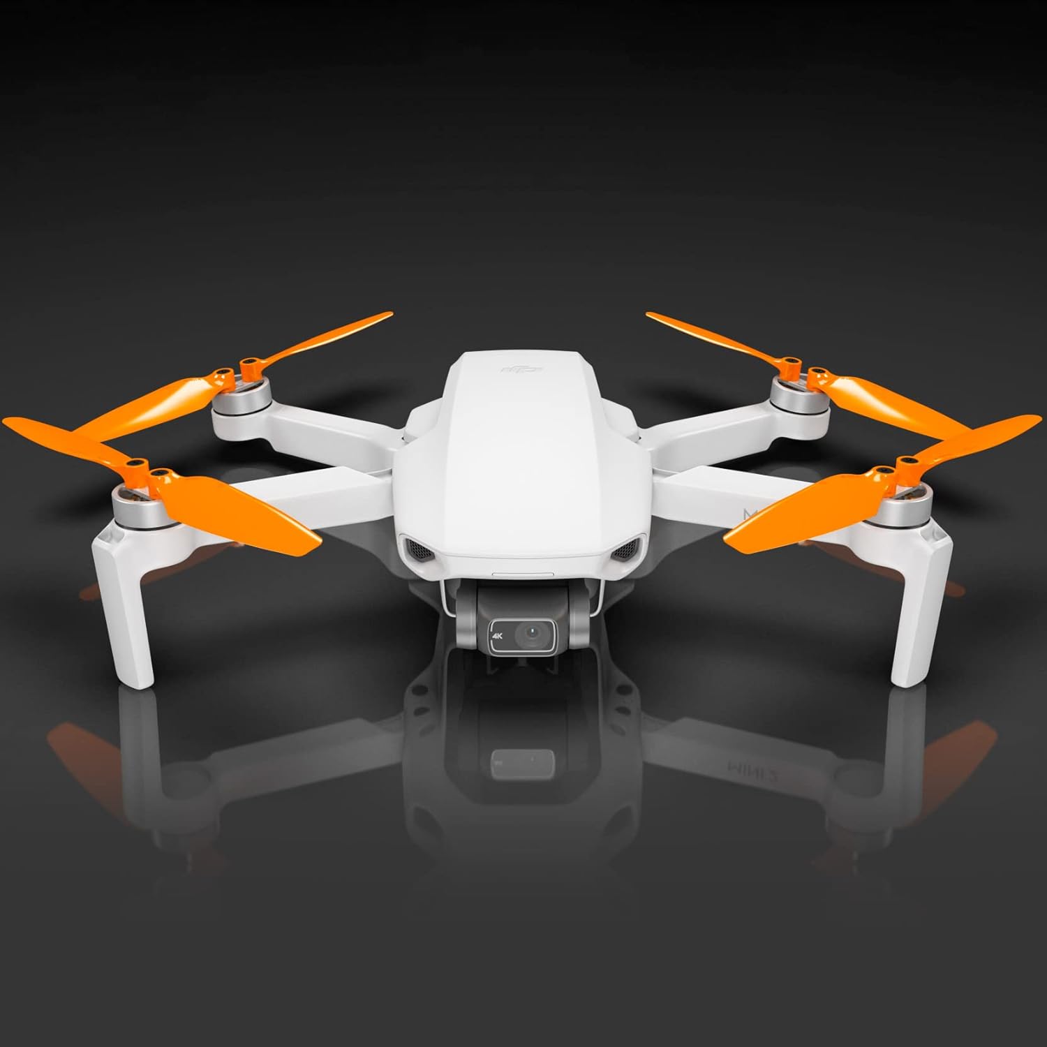 Master Airscrew Stealth Propellers for DJI Mini 2, Mini 2 SE, Mini SE & Mini 4K - Orange, 4 propellers in set