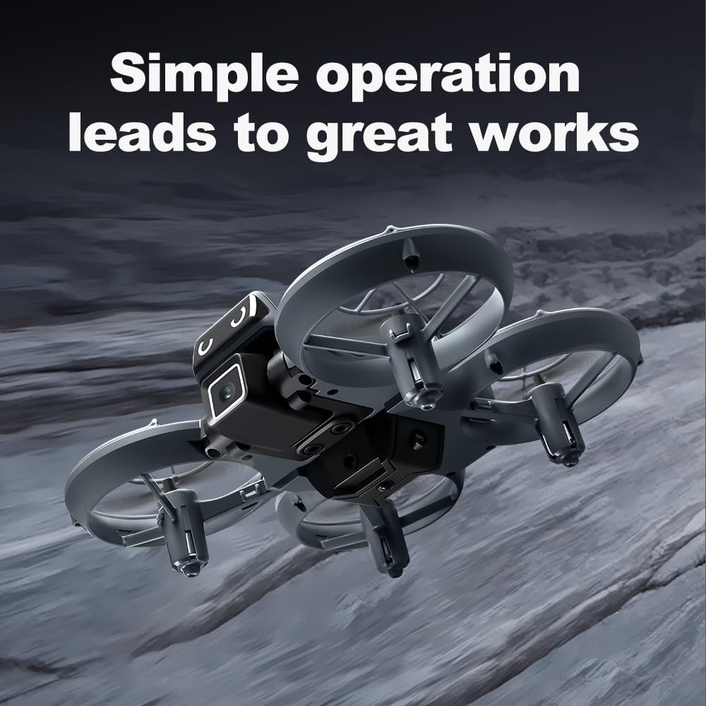 HD Camera Drone with 3 Batteries for Adults Beginners, Optical Flow Positioning Altitude Hold 360¡ã Flips, One Key Takeoff/Landing Headless Mode, V86 Mini RC Quadcopter for Outdoor Indoor Videos Drones