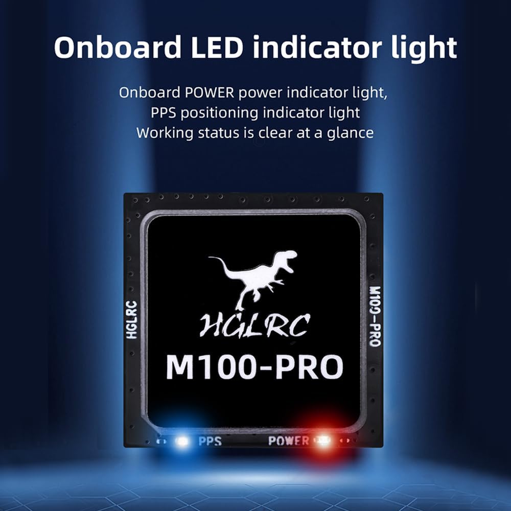HGLRC M100 Pro GPS QMC5883L Compass, Upgraded 10th Generation Chip Compatible with FPV Fixed-Wing UAV