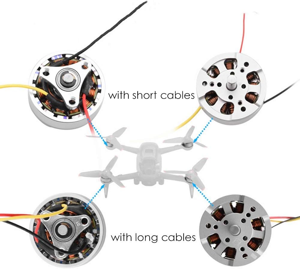 Taoke Motor Arm for DJI FPV Combo Repair Parts Drone Motor Arm Compaibtle with DJI FPV Fly More Combo (Long line Motor)
