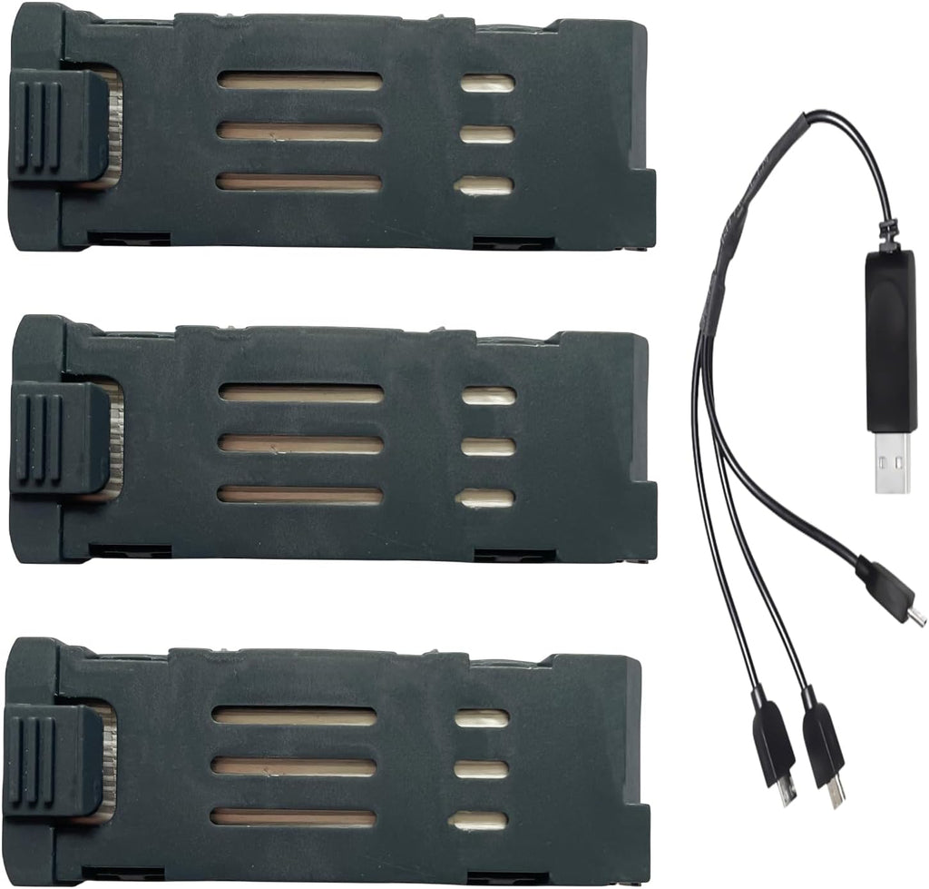 3.7V 600mAh Battery for E58 S168 JY019 JD-19 Drone Battery E58 Drone Battery with USB Charging Cable