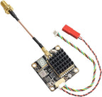 5.8GHz FPV VTX PIT/250/500/1000/2000mW Long Range Switchable Transmitter Support OSD Configuration Using Smart Audio and Microphone with MMCX, FC Uart for Racing Drone RC Drones Quadcopter RC Car