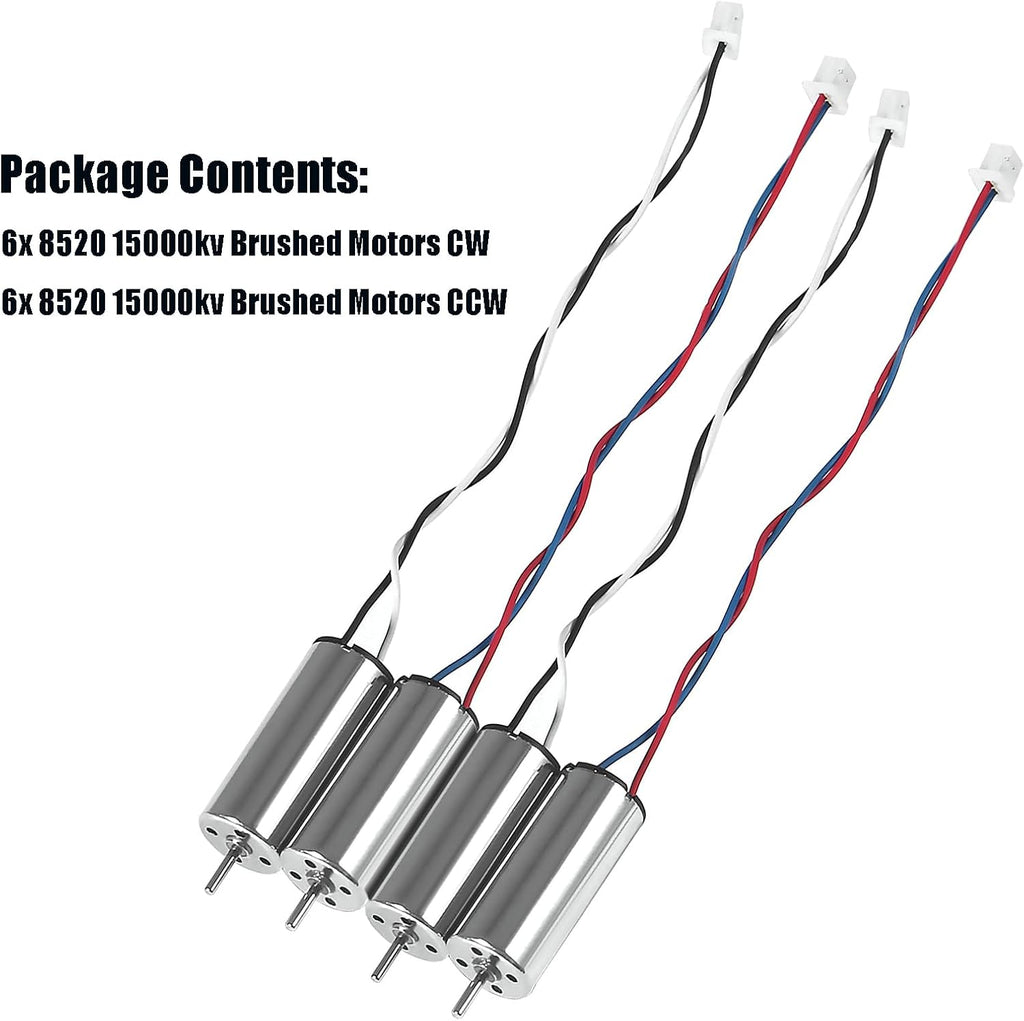 3 Sets 12pcs 8520 Brushed Motors 8.5x20mm Motor 3-5V 0.15A 35000RPM-50000RPM 8520 Motor Hollow Cup Drone Motor Mini DC Motors