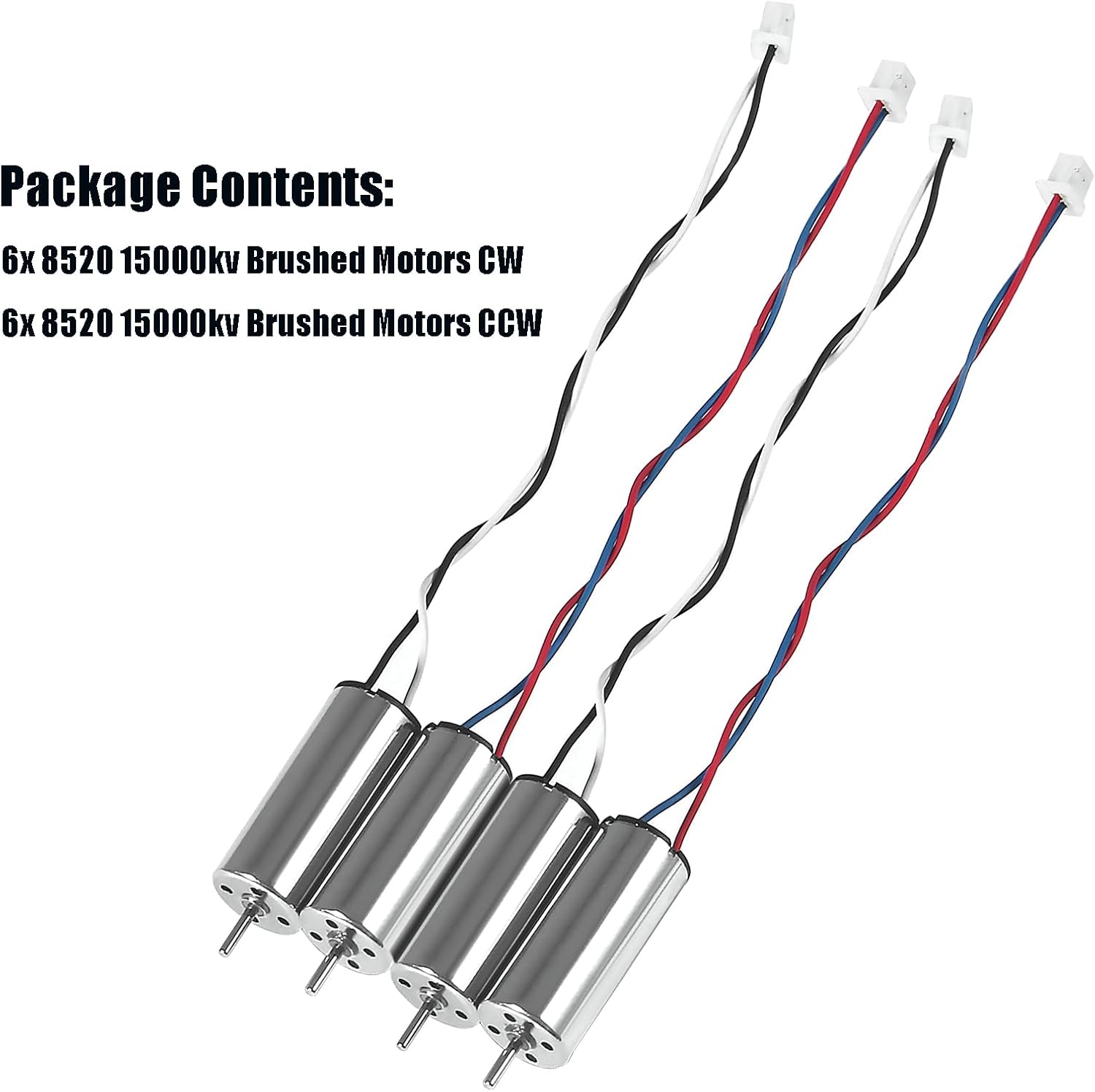 3 Sets 12pcs 8520 Brushed Motors 8.5x20mm Motor 3-5V 0.15A 35000RPM-50000RPM 8520 Motor Hollow Cup Drone Motor Mini DC Motors