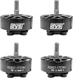 DYS 4pcs X2807 1300KV 1500KV 1700KV Brushless Motor 6S for 7inch Long Range FPV Racing Drone Freestyle FPV Drone Quadcopter Motor (X2807 1700KV 4PCS)