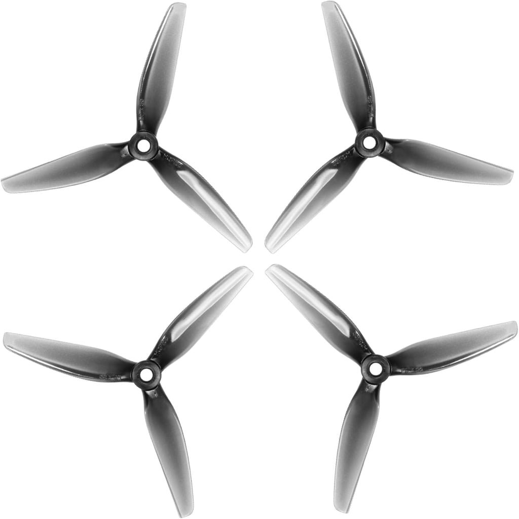 16pcs Fpv Drone Props Propeller: HQProp Ethix S5 Light Grey 5x4x3 Tri-Blade 5 Inch Props for 4S 6S FPV Freestyle Racing,8xCW 8xCCW