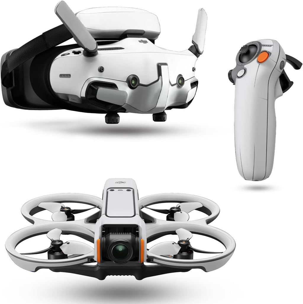Drone Skin Compatible with DJI Avata 2 Bundle (2024) - Solid White - Premium 3M Vinyl Protective Wrap Decal Cover - Easy to Apply | Crafted in The USA by MightySkins