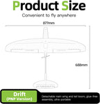 Buddy RC ZOHD Drift FPV Airplane, Entry FPV Drone RC Airplane for Adults with 870MM Wingspan, Easy Controlled RC Plane for Begginer (PNP Version,White)
