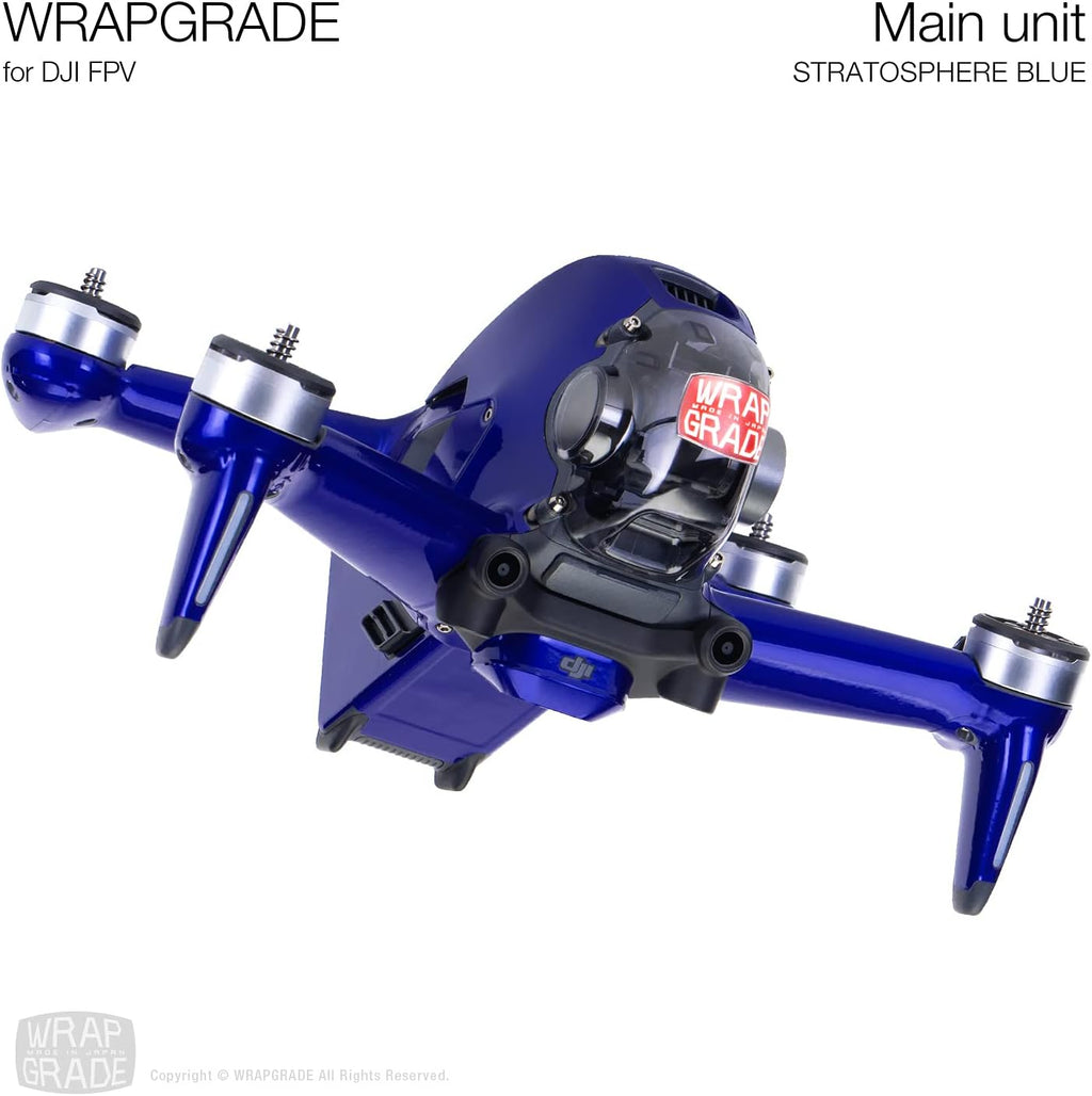WRAPGRADE Skin Compatible with DJI FPV | Full-wrap (Stratosphere Blue)