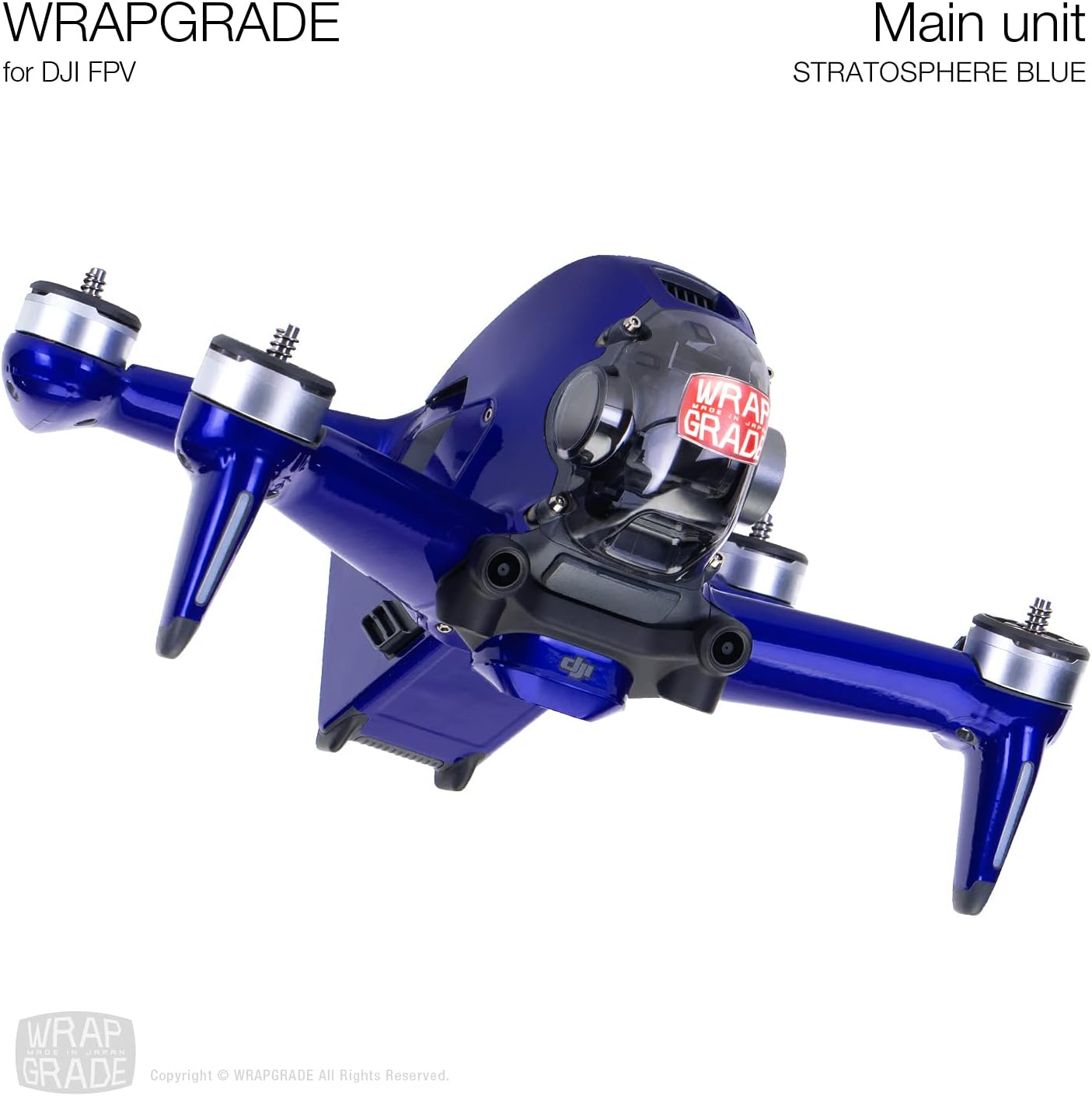 WRAPGRADE Skin Compatible with DJI FPV | Full-wrap (Stratosphere Blue)