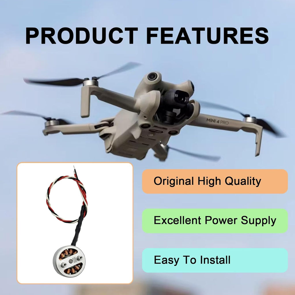 Rear Arm Motor Replacement For Dji Mini 3 Pro/4 Pro,Dji Mini 3 Pro Rear Left Arm Motor Repair Parts,Original Drone Accessories£¨Short Line£©
