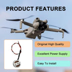 Rear Arm Motor Replacement For Dji Mini 3 Pro/4 Pro,Dji Mini 3 Pro Rear Left Arm Motor Repair Parts,Original Drone Accessories£¨Short Line£©