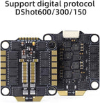 HGLRC 60A 6S V1 ESC BLS 2-6S 4in1 M3, Supports DShot600/300/150 Digital Protocols for FPV Racing Drone Freestyle
