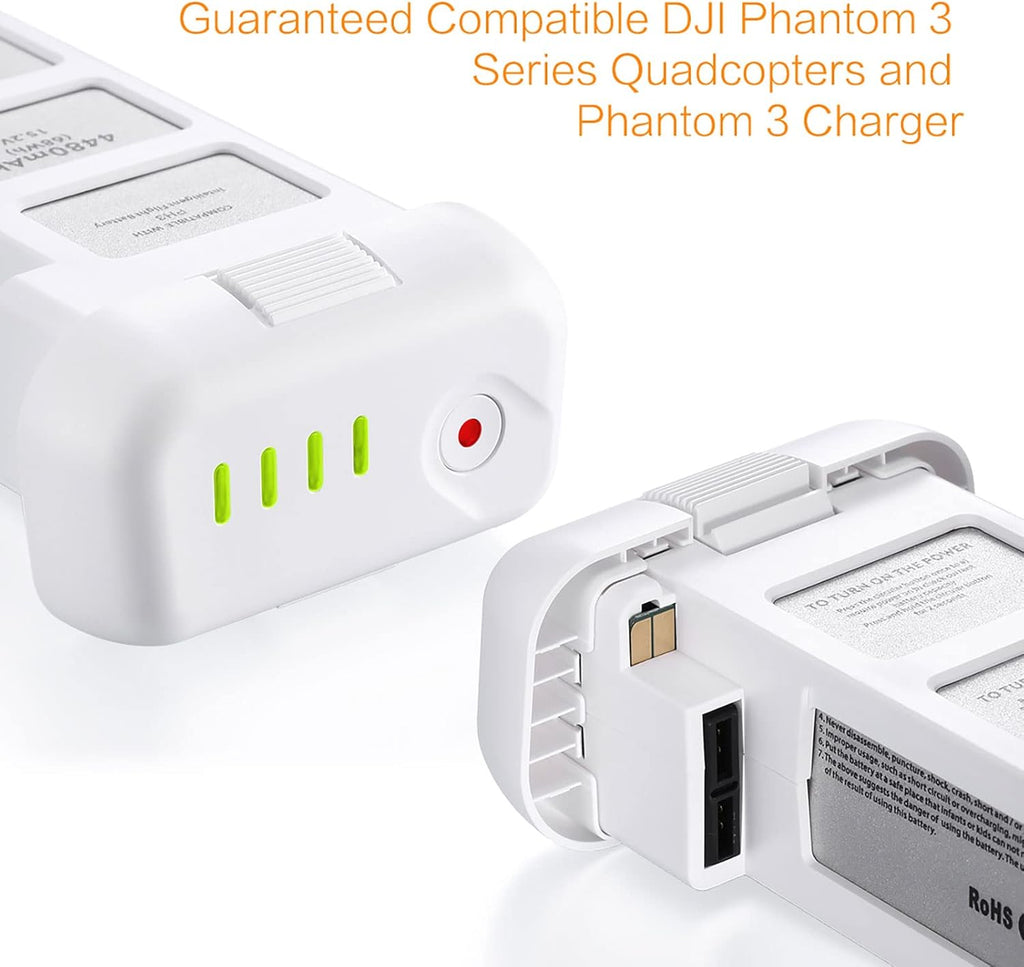 LORDONE Phantom 3 Replacement Intelligent Flight Battery, 4480mAh 15.2V, Compatible for DJI Phantom 3 Standard/Pro/Advanced/4K/SE Drone