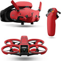 Drone Skin Compatible with DJI Avata 2 Bundle (2024) - Solid Red - Premium 3M Vinyl Protective Wrap Decal Cover - Easy to Apply | Crafted in The USA by MightySkins