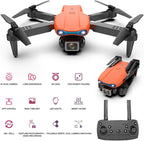 Sonilco E99 Mini Drone with Dual Camera, Altitude Hold, One-Key Takeoff/Landing, Foldable Design, Gyroscope, Headless Mode, 2 Batteries, 9¨C12min Flight Time, Brushed Motor ¨C Wi-Fi FPV Drone for Beginners & Teenagers (Ages 14+) (Orange)