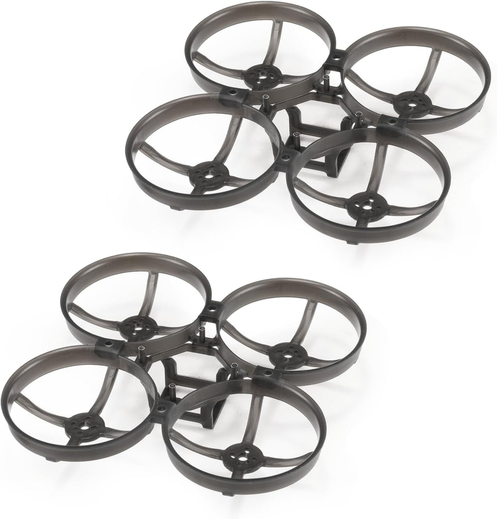 Happymodel Mobula8 85mm Wheelbase Drone Frame Accessories, 2PCS Black Micro FPV Whoop Frame for 2 inch Props 702/703/802/1002/1102/1103 Brushless Motors 1-2S Carbon Fiber Racing Quadcopter Frames