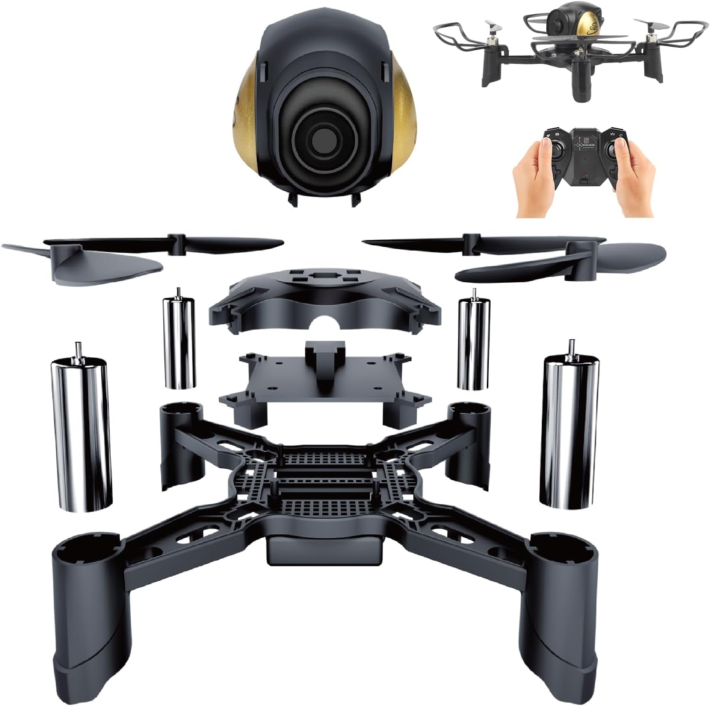 GILOBABY DIY Mini Drone Kit for Kids & Beginners ¡ª Build Your Own RC Quadcopter with Altitude Hold, Headless Mode, Indoor/Outdoor STEM Learning & Early Flight Courses, Bulk Educational Orders