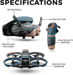 Drone Skin Compatible with DJI Avata 2 Bundle (2024) - Sea Dunes - Premium 3M Vinyl Protective Wrap Decal Cover - Easy to Apply | Crafted in The USA by MightySkins