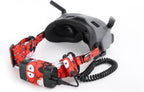 CAPART Head Strap Band for DJI Avata Goggles 2 and DJI FPV Goggles V2, Head Strap with Battery Pocket (Red)