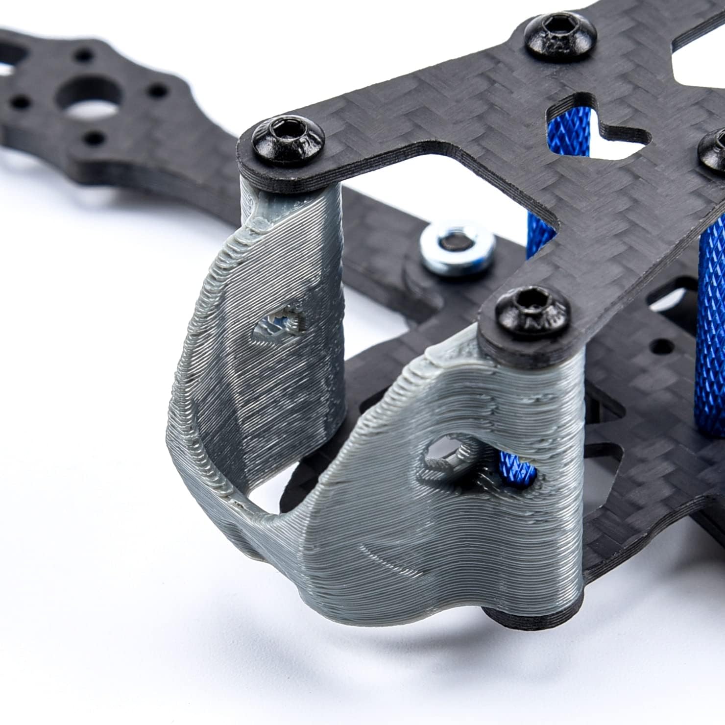 for Roma Carbon Fiber 3inch 150mm / 4inch 175mm with 3mm Arms X-Type Frame kit for 1306 1407 Motor FPV Drone Racing Spare Part Accessories (Color : 3inch 150mm)