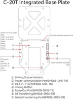 RunCam XF C-20T/C-20D FPV Gimbal Mount Kit with FPV Head Tracking Transmitter & RX,Cooling Fan, Antenna Mount-Compatible with DJI O3,O4,O4 PRO,Walksnail Avatar,Moonlight for RC Cars,Airplanes,Drones