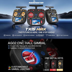 Radiomaster TX15 Max Radio Controller 16 Channel ELRS Transmitter, with AG02 CNC Hall Gimbals/3.5 IPS Touchscreen, Fits FPV Drones/Multirotors/RC Helicopter/Car Boats, Mode 2 (Gold)