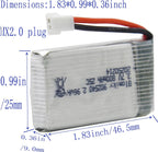 Blomiky 5 Pack 3.7V 800mAh Li-PO 25C MX2.0 Battery and 4 in 1 Board Box fit for Syma X5SW X5C-1 X5 X5C X5SC H42 T5W H5C CW4 SS40 FQ36 and V931 T32 S5C S5W 4-Axis RC Drone Aircraft / 3.7V 800mAh *5